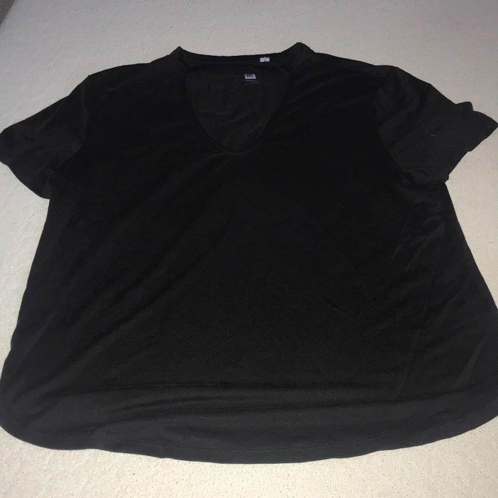 Black open chest top